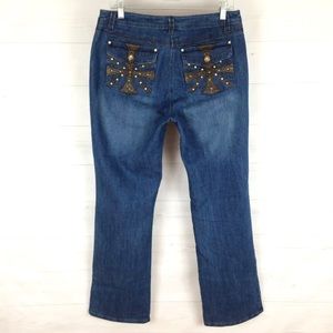 Women’s Multiples jeans sz 10 embellished pockets